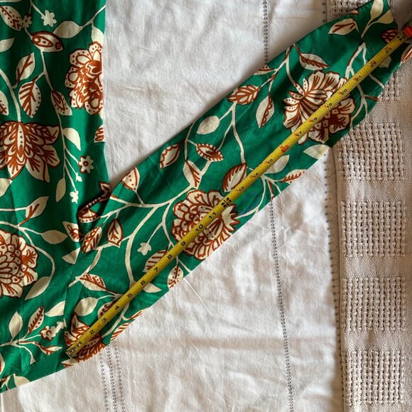 NWT Authentic Sezane Chemise Pierro Shirt Size 6 US 38 EU org. $125 Gemini Green - Picture 15 of 16